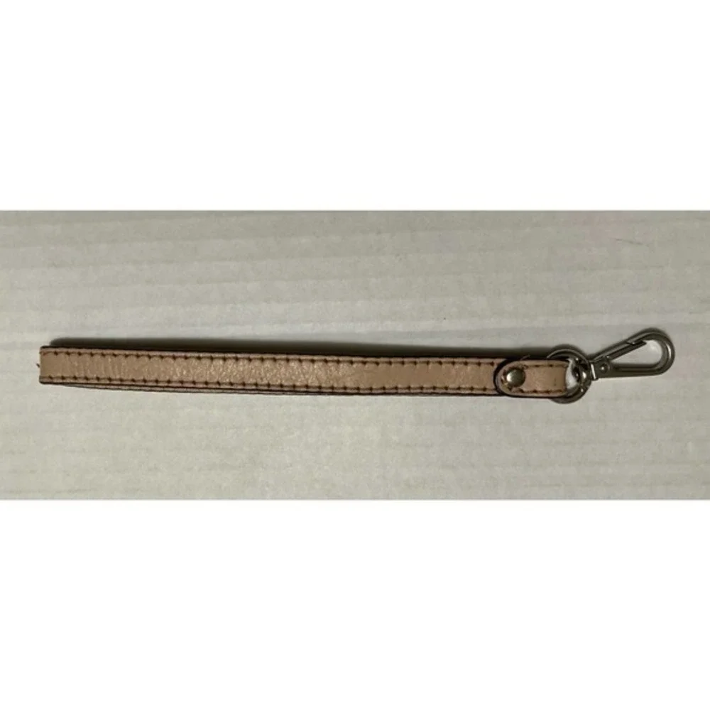Michael Kors Beige Wristlet‎ Strap Silver Hardware